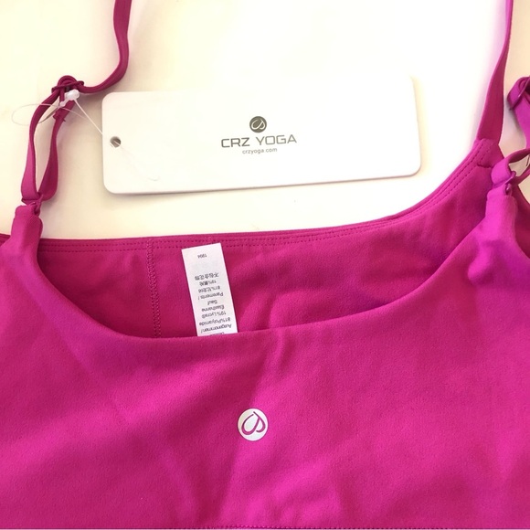 CRZ YOGA Womens Butterluxe Adjustable Spaghetti Strap Sports Bra Size XL /14 - Picture 10 of 11